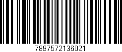 Código de barras (EAN, GTIN, SKU, ISBN): '7897572136021'