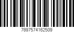Código de barras (EAN, GTIN, SKU, ISBN): '7897574162509'