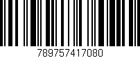 Código de barras (EAN, GTIN, SKU, ISBN): '789757417080'