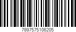 Código de barras (EAN, GTIN, SKU, ISBN): '7897575106205'