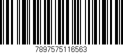 Código de barras (EAN, GTIN, SKU, ISBN): '7897575116563'