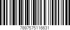 Código de barras (EAN, GTIN, SKU, ISBN): '7897575116631'