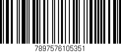 Código de barras (EAN, GTIN, SKU, ISBN): '7897576105351'