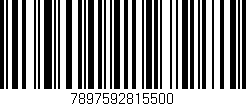 Código de barras (EAN, GTIN, SKU, ISBN): '7897592815500'