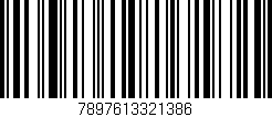 Código de barras (EAN, GTIN, SKU, ISBN): '7897613321386'