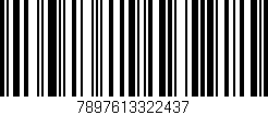 Código de barras (EAN, GTIN, SKU, ISBN): '7897613322437'