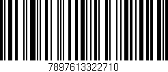 Código de barras (EAN, GTIN, SKU, ISBN): '7897613322710'