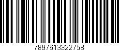 Código de barras (EAN, GTIN, SKU, ISBN): '7897613322758'