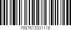 Código de barras (EAN, GTIN, SKU, ISBN): '7897613331118'