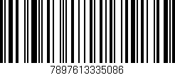 Código de barras (EAN, GTIN, SKU, ISBN): '7897613335086'