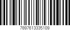 Código de barras (EAN, GTIN, SKU, ISBN): '7897613335109'