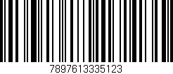 Código de barras (EAN, GTIN, SKU, ISBN): '7897613335123'