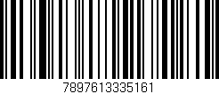 Código de barras (EAN, GTIN, SKU, ISBN): '7897613335161'