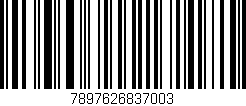 Código de barras (EAN, GTIN, SKU, ISBN): '7897626837003'