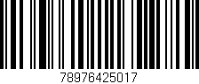 Código de barras (EAN, GTIN, SKU, ISBN): '78976425017'
