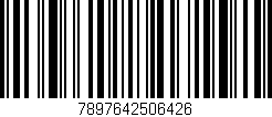 Código de barras (EAN, GTIN, SKU, ISBN): '7897642506426'