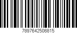 Código de barras (EAN, GTIN, SKU, ISBN): '7897642506815'