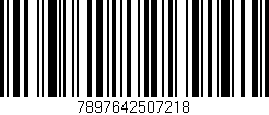 Código de barras (EAN, GTIN, SKU, ISBN): '7897642507218'