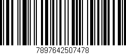 Código de barras (EAN, GTIN, SKU, ISBN): '7897642507478'