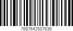 Código de barras (EAN, GTIN, SKU, ISBN): '7897642507638'