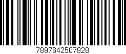 Código de barras (EAN, GTIN, SKU, ISBN): '7897642507928'