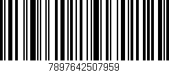 Código de barras (EAN, GTIN, SKU, ISBN): '7897642507959'