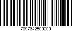 Código de barras (EAN, GTIN, SKU, ISBN): '7897642508208'