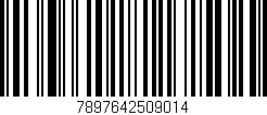 Código de barras (EAN, GTIN, SKU, ISBN): '7897642509014'