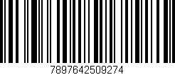 Código de barras (EAN, GTIN, SKU, ISBN): '7897642509274'