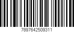 Código de barras (EAN, GTIN, SKU, ISBN): '7897642509311'