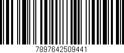 Código de barras (EAN, GTIN, SKU, ISBN): '7897642509441'