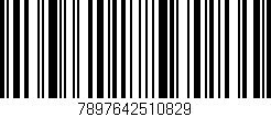 Código de barras (EAN, GTIN, SKU, ISBN): '7897642510829'