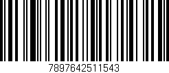 Código de barras (EAN, GTIN, SKU, ISBN): '7897642511543'