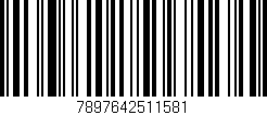Código de barras (EAN, GTIN, SKU, ISBN): '7897642511581'