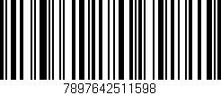 Código de barras (EAN, GTIN, SKU, ISBN): '7897642511598'