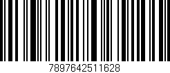Código de barras (EAN, GTIN, SKU, ISBN): '7897642511628'