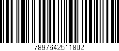 Código de barras (EAN, GTIN, SKU, ISBN): '7897642511802'