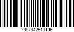 Código de barras (EAN, GTIN, SKU, ISBN): '7897642513196'