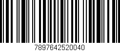 Código de barras (EAN, GTIN, SKU, ISBN): '7897642520040'