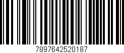 Código de barras (EAN, GTIN, SKU, ISBN): '7897642520187'