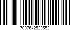 Código de barras (EAN, GTIN, SKU, ISBN): '7897642520552'