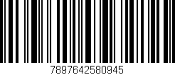 Código de barras (EAN, GTIN, SKU, ISBN): '7897642580945'