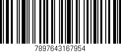 Código de barras (EAN, GTIN, SKU, ISBN): '7897643167954'