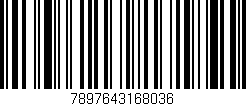 Código de barras (EAN, GTIN, SKU, ISBN): '7897643168036'