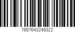 Código de barras (EAN, GTIN, SKU, ISBN): '7897643249322'