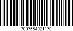 Código de barras (EAN, GTIN, SKU, ISBN): '7897654321178'