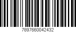Código de barras (EAN, GTIN, SKU, ISBN): '7897660042432'