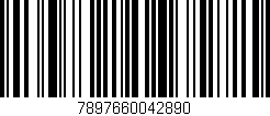 Código de barras (EAN, GTIN, SKU, ISBN): '7897660042890'