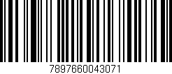 Código de barras (EAN, GTIN, SKU, ISBN): '7897660043071'