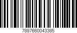 Código de barras (EAN, GTIN, SKU, ISBN): '7897660043385'